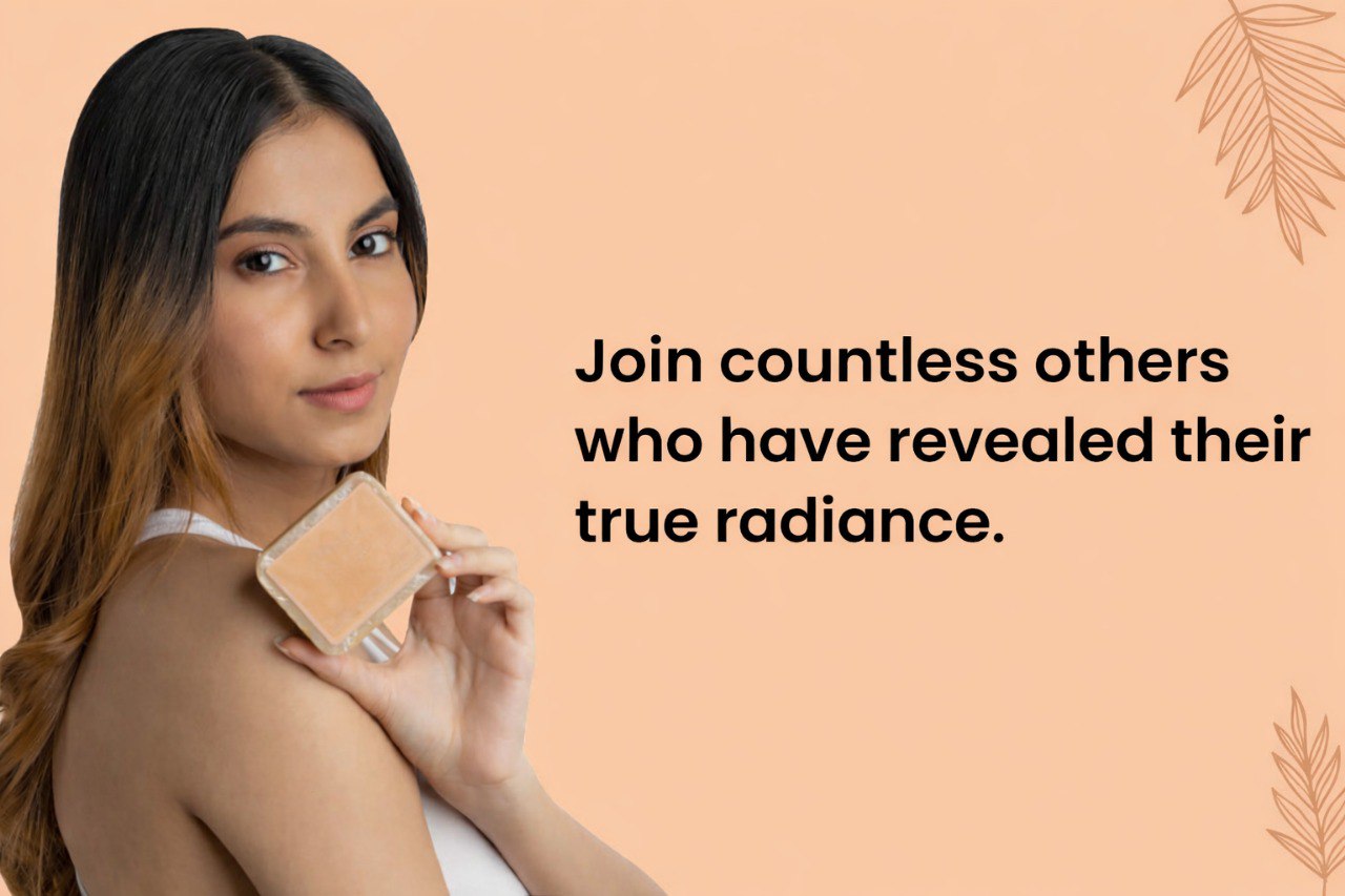 Ghar Soaps Sandalwood & Saffron Magic Soaps For Bath (100 Gms Pack Of 4) | Paraben Free | Chandan & Kesar Bath Soap | Handmade Soaps For Glowing | Skin Brightening Soap For Men & Women