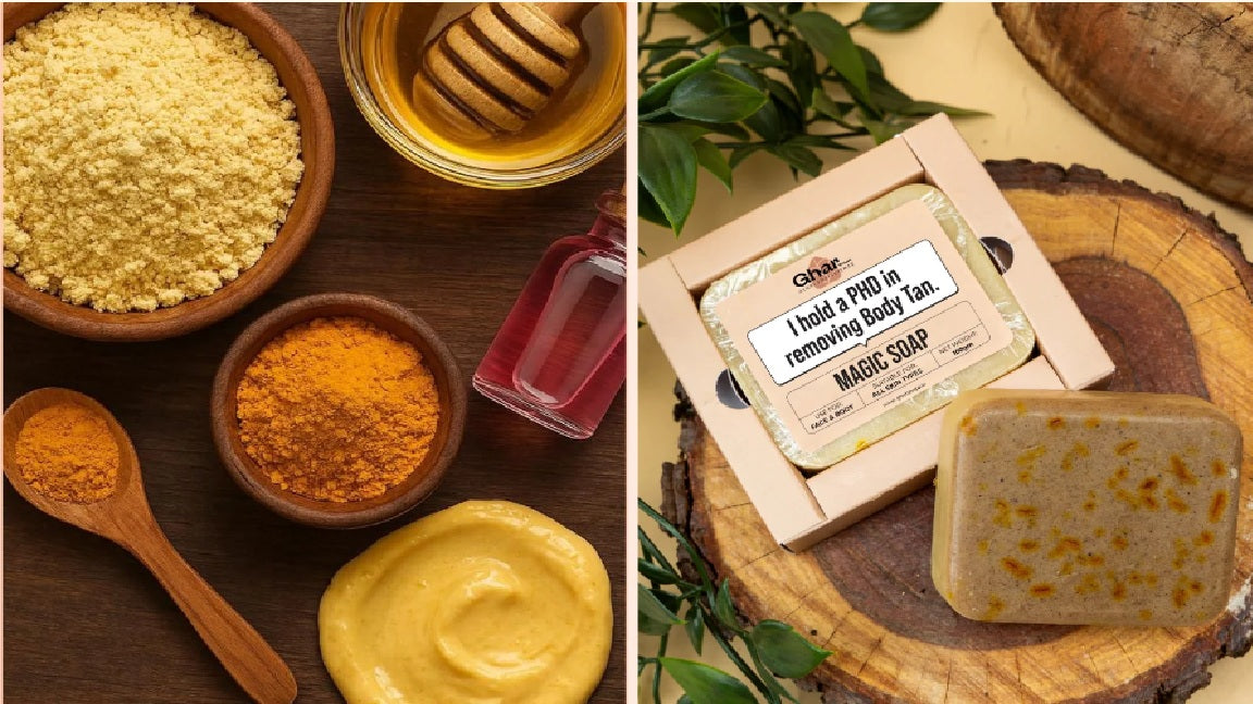 GHARWALA SOAP Free Soap With Magic Soap Pack of 2 (BUY 2 GET 2 FREE )