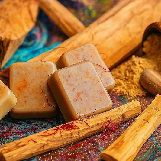 Magic Soap Tan Removal Sandalwood & Saffron Magic Soaps For Bath | Paraben Free | Chandan & Kesar Bath Soaps | Handmade Soap For Glowing | Skin Brightening For Men & Women